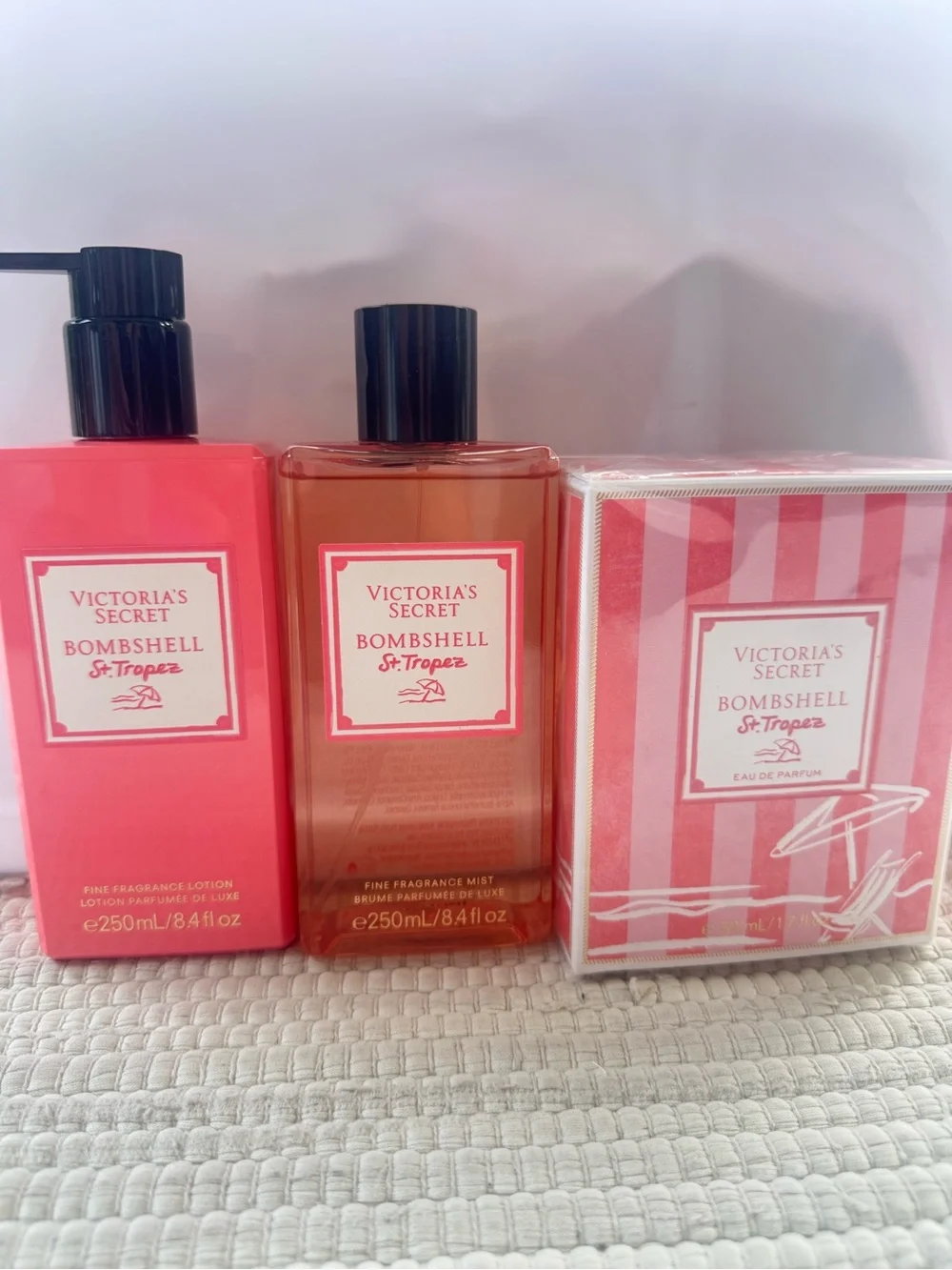 Victoria’s Secret Bombshell St. Tropez 3PC Fragrance Gift Set New Sealed